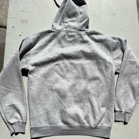 Men's San Francisco Hoodie Gray Spell-Out XL West Coast CA Pocket Bay Wharf City - Picture 9 of 14